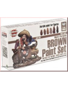 Braunfarben Set 6 x 17ml