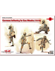 German Infantry in Gas...