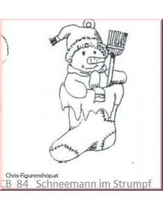 Schneemann im Strumpf...