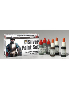 Silberfarben Set 6x17ml