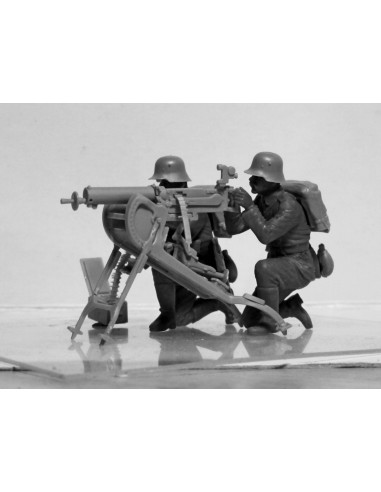 WW1 German MG08 Team