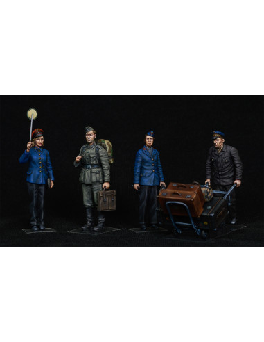 German Train Station Staff 1930-40s