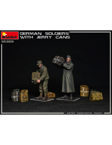 German Soldiers with Jerry Cans