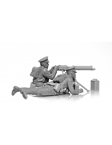 WK1 britische Vickers MG Crew