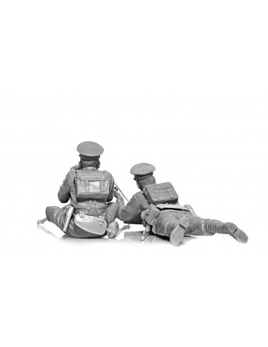 WK1 britische Vickers MG Crew