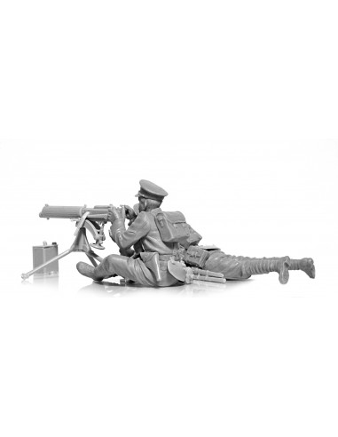 WK1 britische Vickers MG Crew