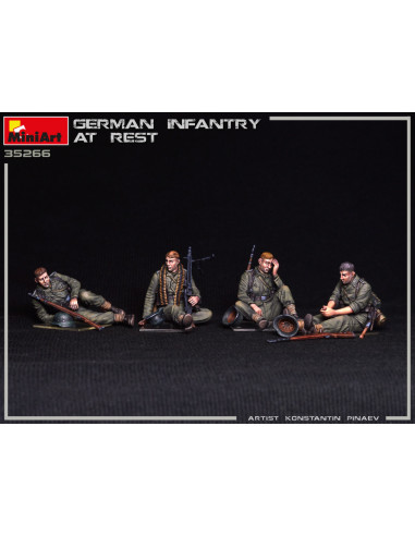 Deutsche Infanterie bei der Rast