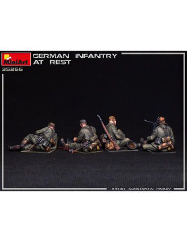 Deutsche Infanterie bei der Rast