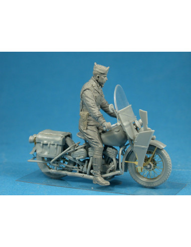 U.S. MP with Motorcycle