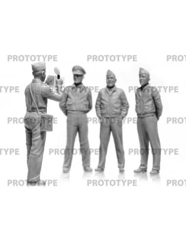 Erinnerungsfoto, USAAF Piloten...