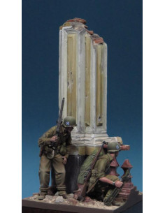 US Army Machine gunners, WWII, 2