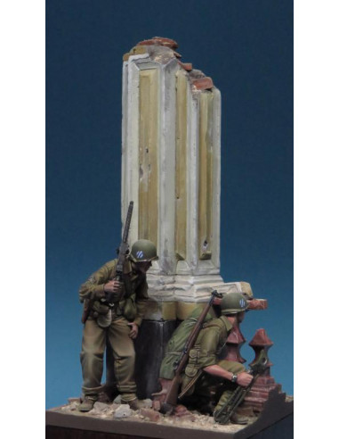 US Army Machine gunners, WWII,