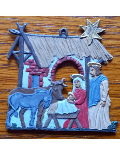 Weihnachtskrippe (bemalt)