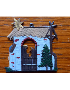 Weihnachtskrippe (bemalt) 2