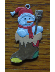 Schneemann im Strumpf