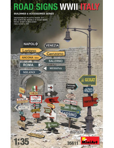 Road Signs WWII Italy, 1/35