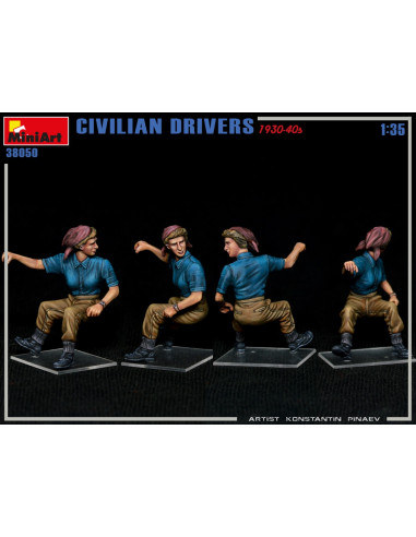 Civilian Drivers 1930-40s, 1/35