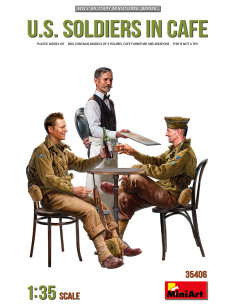 U.S. Soldiers in Cafe, 1/35
