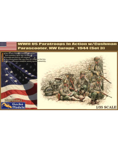 WWII US Paratroops in Action