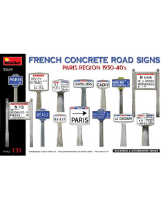 French Concrete Road Signs...
