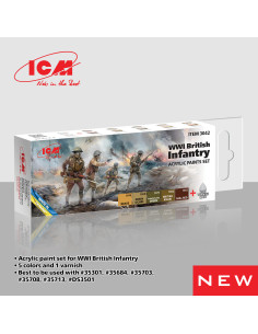 Acrylic paints set for WWI...