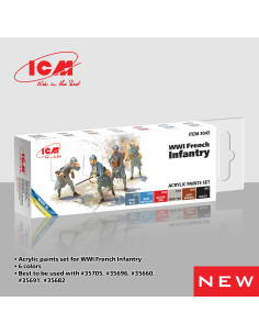 Acrylic paints set for WWI...