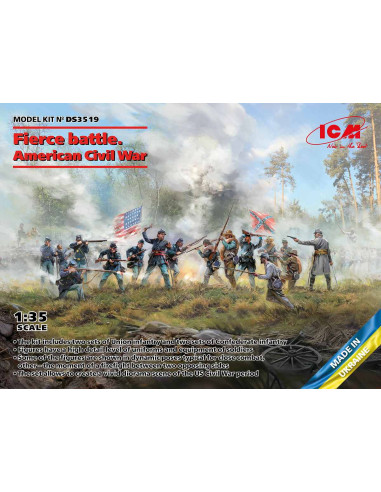 Fierce battle. American Civil War