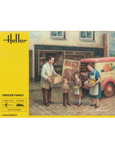 Lebensmittelhändler-Familie...