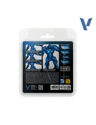 Sapphire Blue Paint Set